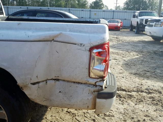 1D7CE3GK6AS200514 - 2010 DODGE DAKOTA SXT WHITE photo 9