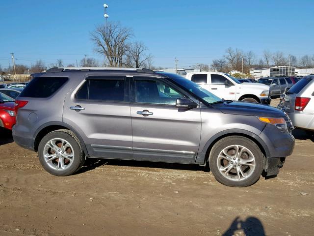 1FM5K8F85DGC82012 - 2013 FORD EXPLORER L GRAY photo 9