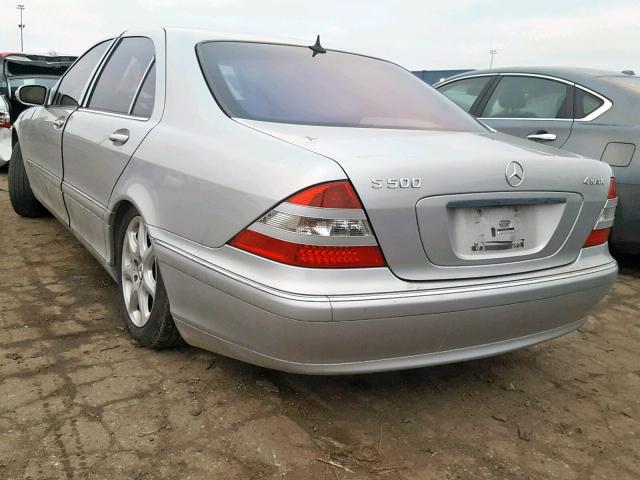 WDBNG84JX6A480276 - 2006 MERCEDES-BENZ S 500 4MAT SILVER photo 3