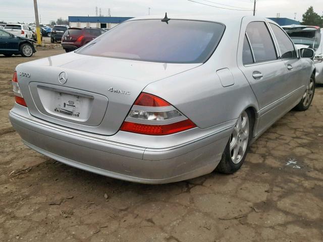 WDBNG84JX6A480276 - 2006 MERCEDES-BENZ S 500 4MAT SILVER photo 4