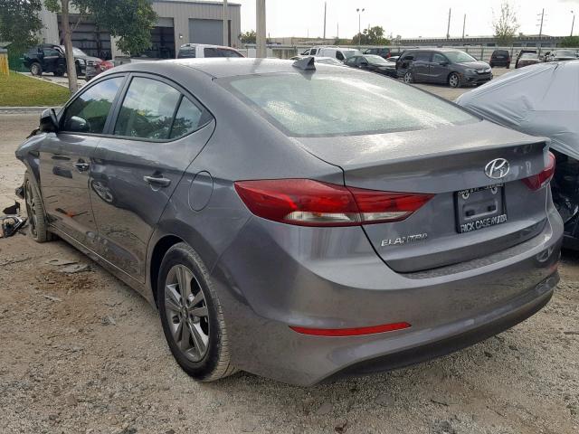 5NPD84LF3JH323304 - 2018 HYUNDAI ELANTRA SE GRAY photo 3