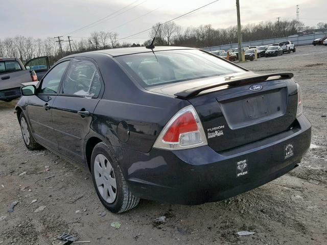 3FAHP06Z48R209490 - 2008 FORD FUSION S BLACK photo 3