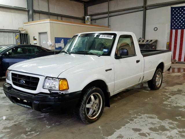 1FTYR10U11TA64386 - 2001 FORD RANGER WHITE photo 2