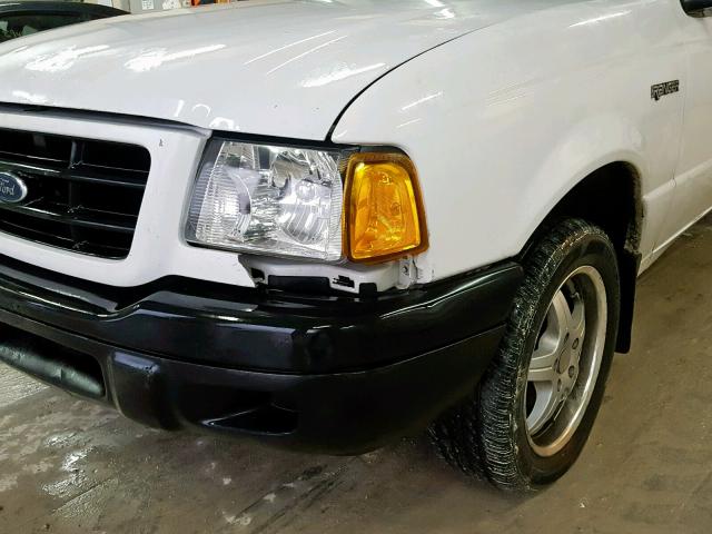 1FTYR10U11TA64386 - 2001 FORD RANGER WHITE photo 9