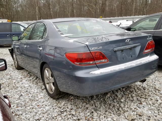 JTHBA30G555083924 - 2005 LEXUS ES 330 GRAY photo 3