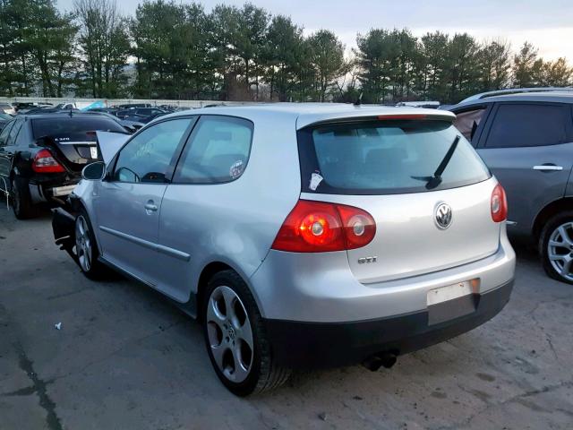 WVWEV71K26W097773 - 2006 VOLKSWAGEN NEW GTI SILVER photo 3