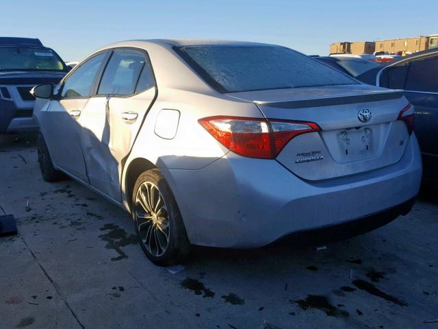 5YFBURHE2FP209868 - 2015 TOYOTA COROLLA L SILVER photo 3