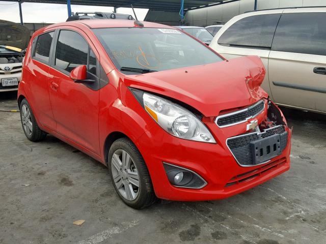 KL8CD6S97EC552352 - 2014 CHEVROLET SPARK 1LT RED photo 1