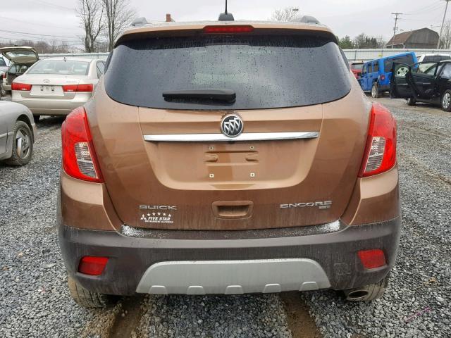 KL4CJESB9GB569038 - 2016 BUICK ENCORE BROWN photo 9