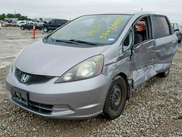 JHMGE88289S014300 - 2009 HONDA FIT GRAY photo 2