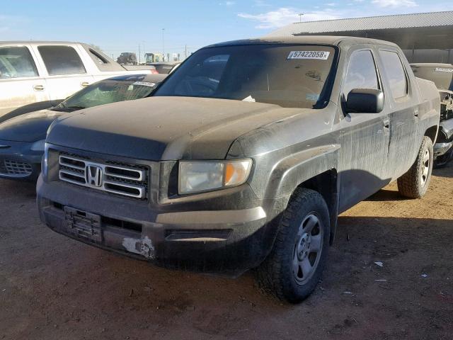 2HJYK16286H506008 - 2006 HONDA RIDGELINE BLACK photo 2