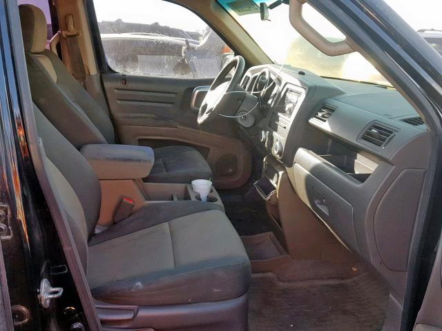 2HJYK16286H506008 - 2006 HONDA RIDGELINE BLACK photo 5