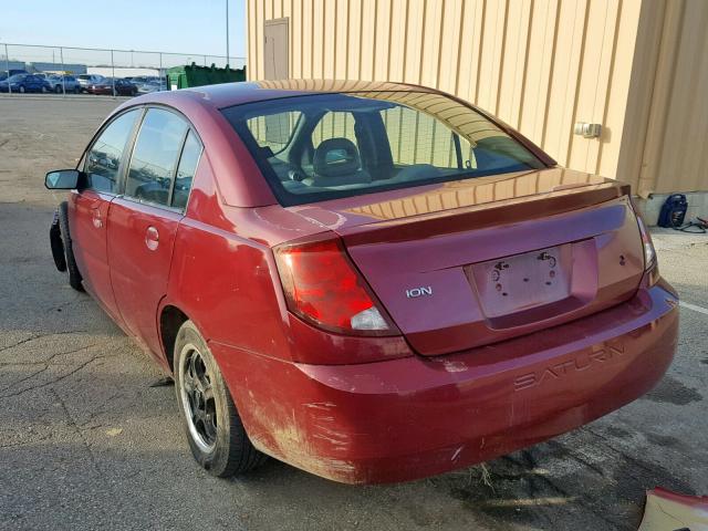 1G8AZ52F35Z140646 - 2005 SATURN ION LEVEL RED photo 3