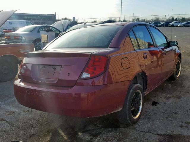 1G8AZ52F35Z140646 - 2005 SATURN ION LEVEL RED photo 4