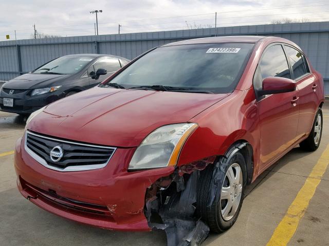 3N1AB6AP9AL615036 - 2010 NISSAN SENTRA 2.0 RED photo 2