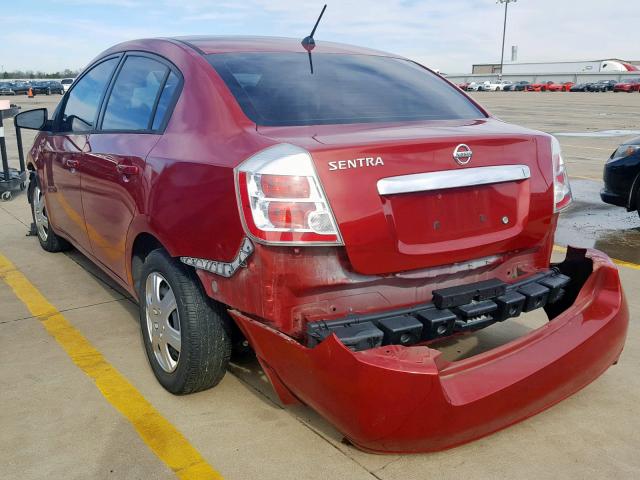 3N1AB6AP9AL615036 - 2010 NISSAN SENTRA 2.0 RED photo 3