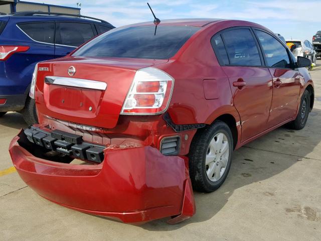 3N1AB6AP9AL615036 - 2010 NISSAN SENTRA 2.0 RED photo 4