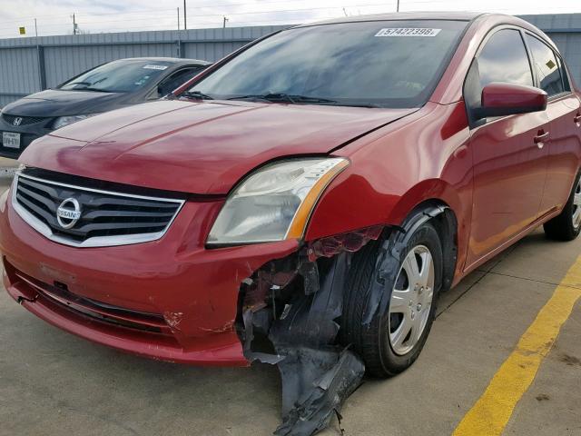 3N1AB6AP9AL615036 - 2010 NISSAN SENTRA 2.0 RED photo 9