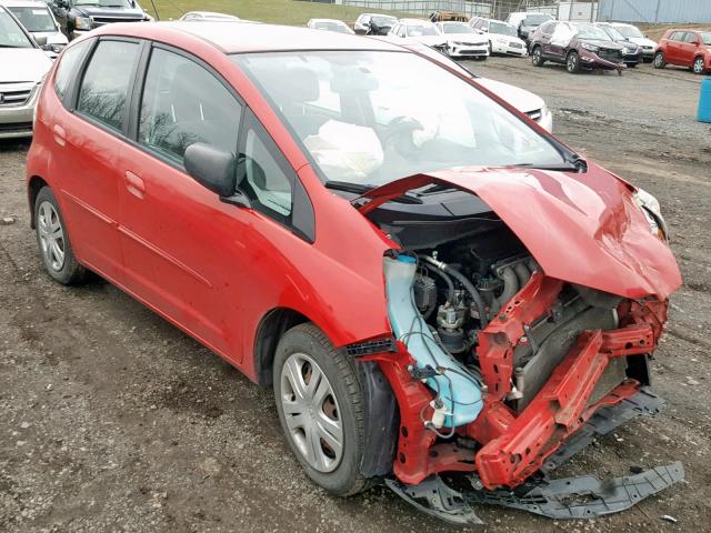 JHMGE8G28AS004663 - 2010 HONDA FIT RED photo 1