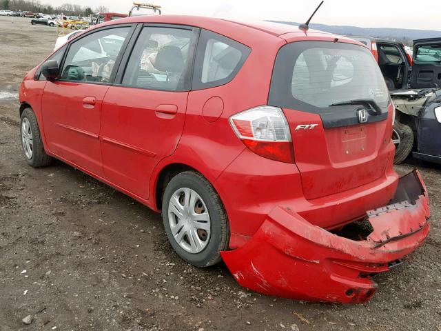 JHMGE8G28AS004663 - 2010 HONDA FIT RED photo 3