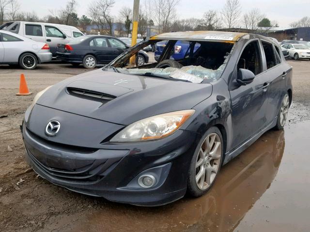 JM1BL1H47A1167836 - 2010 MAZDA SPEED 3 BLACK photo 2