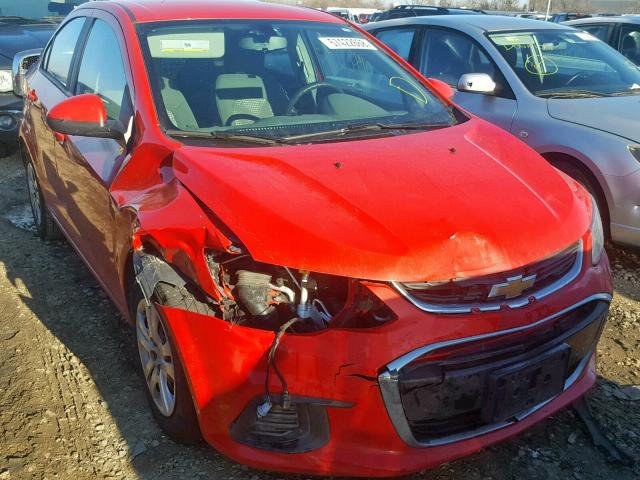 1G1JB5SH8H4101072 - 2017 CHEVROLET SONIC LS 红色 照片 1