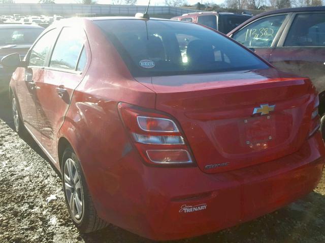 1G1JB5SH8H4101072 - 2017 CHEVROLET SONIC LS 红色 照片 3
