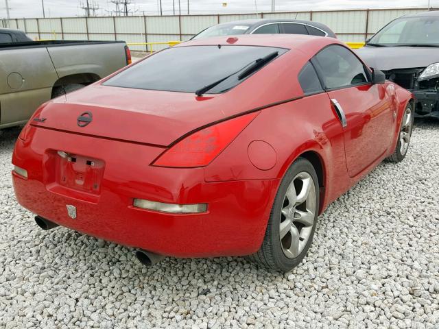 JN1AZ34D16M305035 - 2006 NISSAN 350Z COUPE RED photo 4