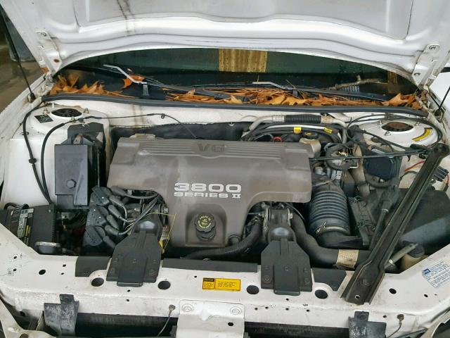 1G2WP12K4VF315354 - 1997 PONTIAC GRAND PRIX WHITE photo 7