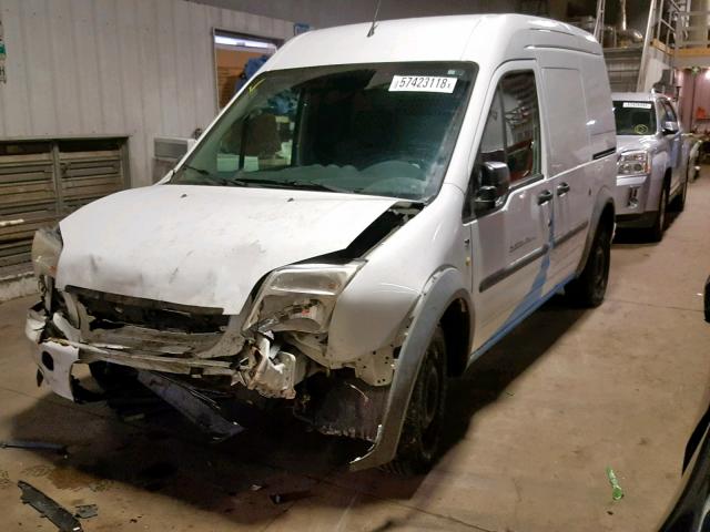 NM0LS7BN3DT129330 - 2013 FORD TRANSIT CO WHITE photo 2