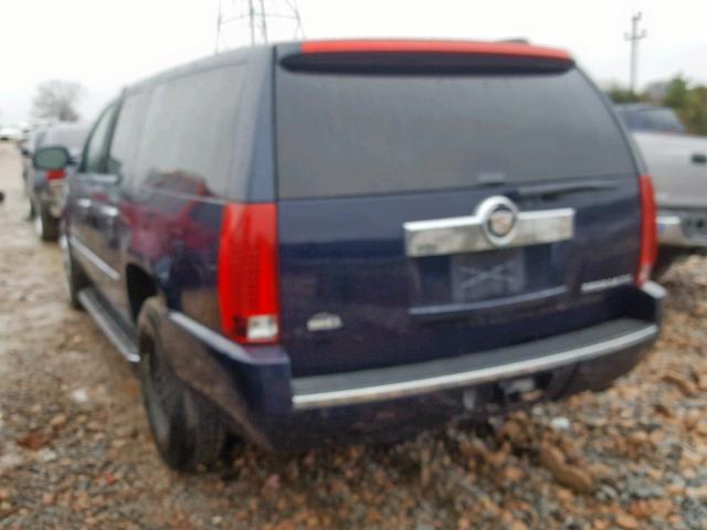 1GYFK66818R228708 - 2008 CADILLAC ESCALADE E BLUE photo 3