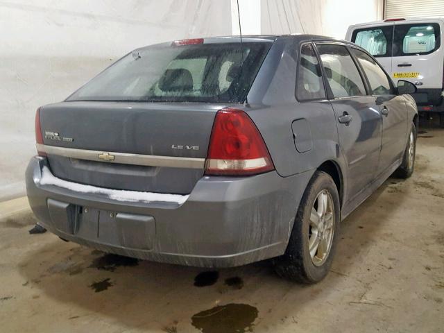 1G1ZT64865F338551 - 2005 CHEVROLET MALIBU MAX გრაფიტი ფოტო 4