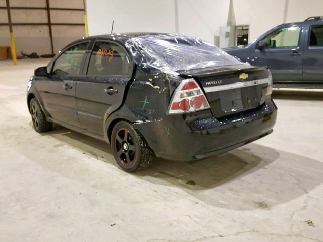 KL1TD5DE7AB093682 - 2010 CHEVROLET AVEO LS BLACK photo 3