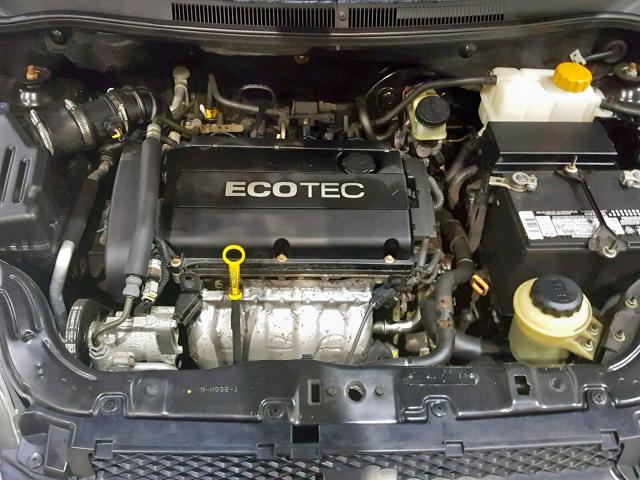 KL1TD5DE7AB093682 - 2010 CHEVROLET AVEO LS BLACK photo 7