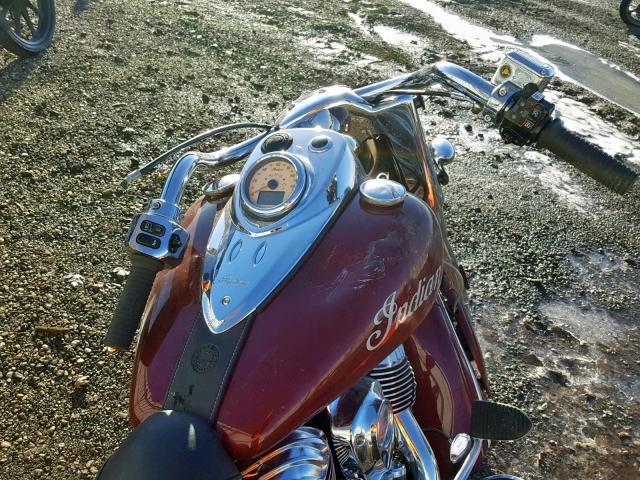 56KCCAAA0J3357707 - 2018 INDIAN MOTORCYCLE CO. CHIEF CLAS RED photo 5
