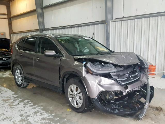 5J6RM3H78DL040789 - 2013 HONDA CR-V EXL BROWN photo 1