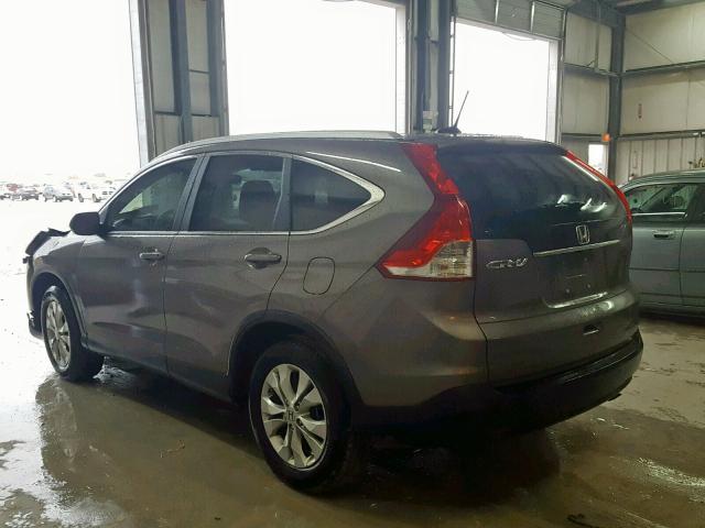 5J6RM3H78DL040789 - 2013 HONDA CR-V EXL BROWN photo 3