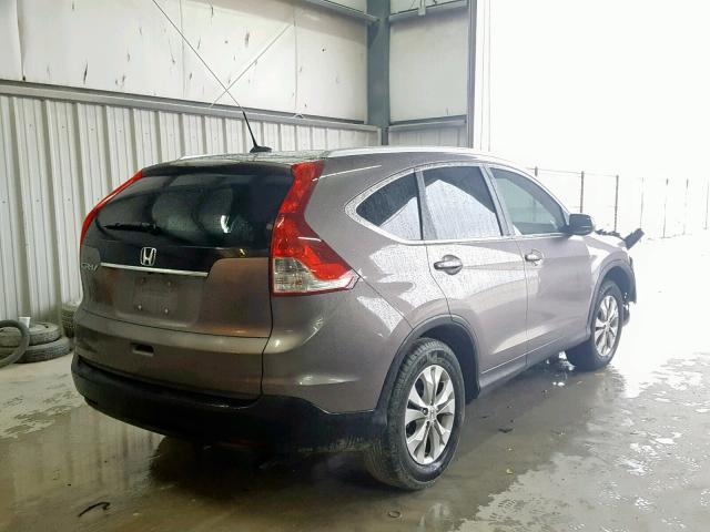 5J6RM3H78DL040789 - 2013 HONDA CR-V EXL BROWN photo 4