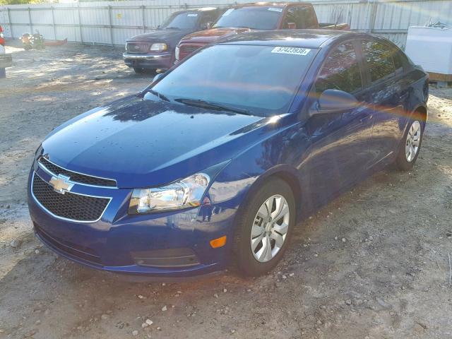 1G1PA5SH0D7232163 - 2013 CHEVROLET CRUZE LS BLUE photo 2