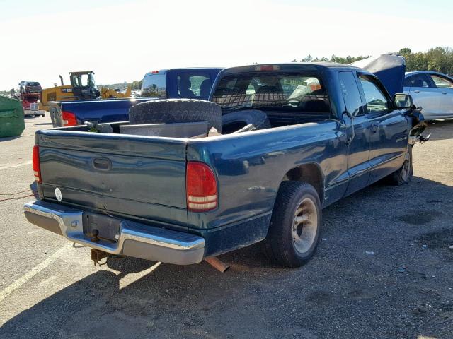 1B7FL22P7WS727916 - 1998 DODGE DAKOTA GREEN photo 4