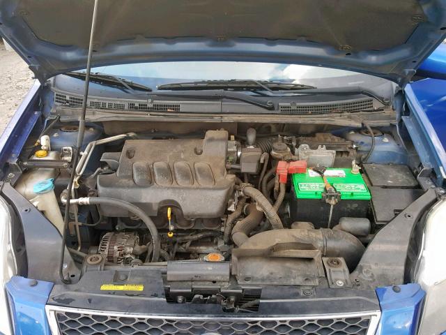 3N1AB6AP3BL721435 - 2011 NISSAN SENTRA 2.0 BLUE photo 7