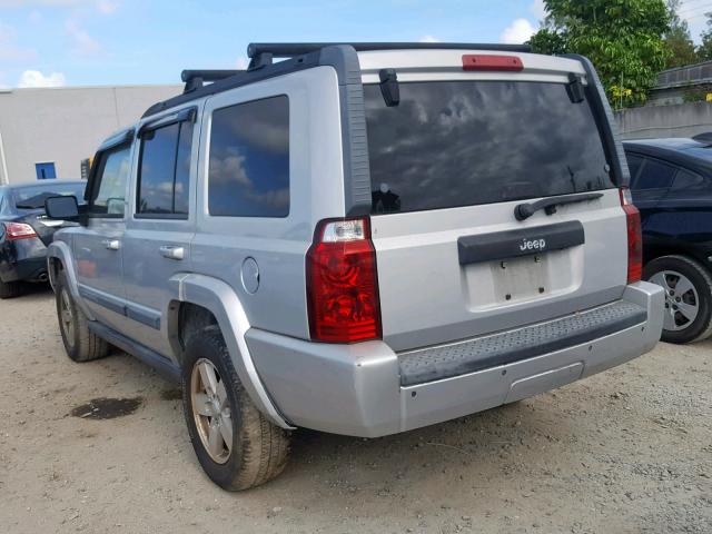 1J8HH48K18C184991 - 2008 JEEP COMMANDER SILVER photo 3