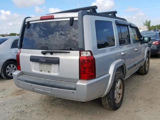 1J8HH48K18C184991 - 2008 JEEP COMMANDER SILVER photo 4