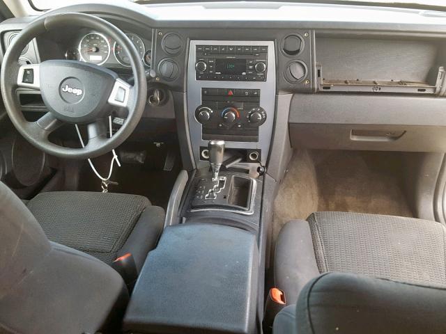 1J8HH48K18C184991 - 2008 JEEP COMMANDER SILVER photo 9