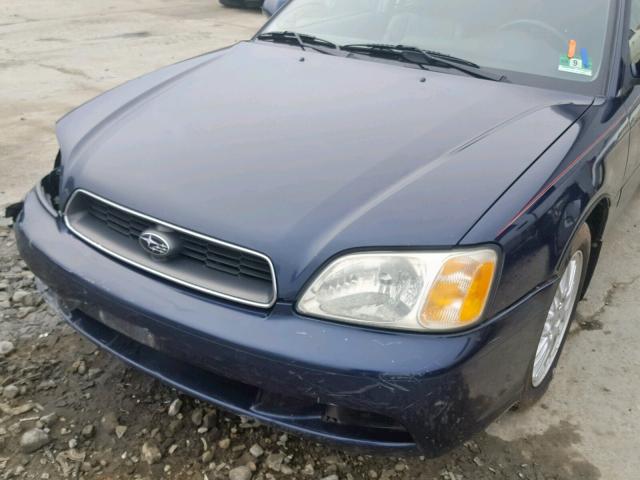 4S3BE625X47203433 - 2004 SUBARU LEGACY L S BLUE photo 10