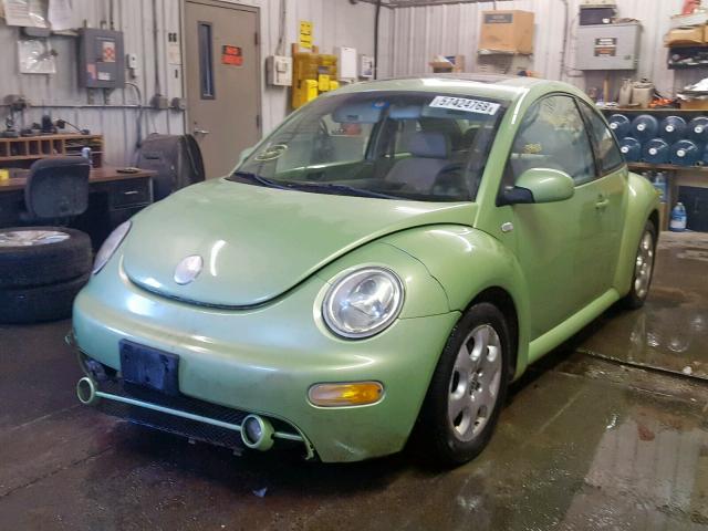 3VWCK21C23M425472 - 2003 VOLKSWAGEN NEW BEETLE GREEN photo 2