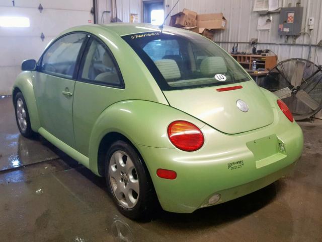 3VWCK21C23M425472 - 2003 VOLKSWAGEN NEW BEETLE GREEN photo 3