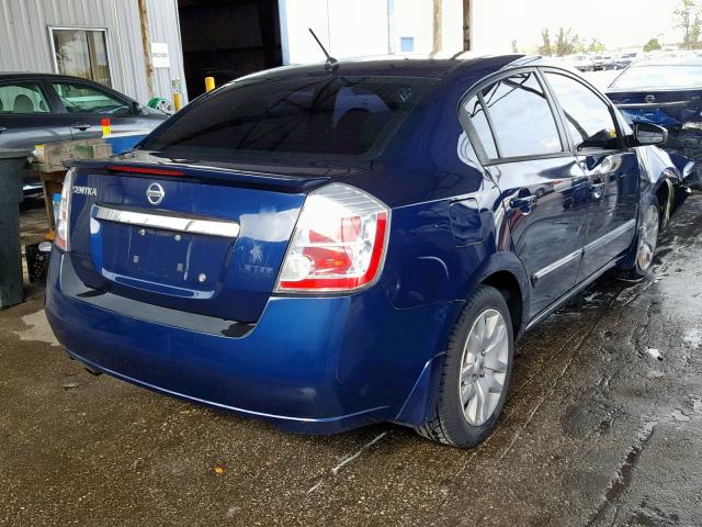 3N1AB6APXBL611305 - 2011 NISSAN SENTRA 2.0 BLUE photo 4