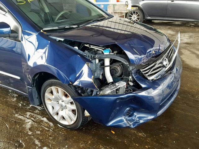 3N1AB6APXBL611305 - 2011 NISSAN SENTRA 2.0 BLUE photo 9