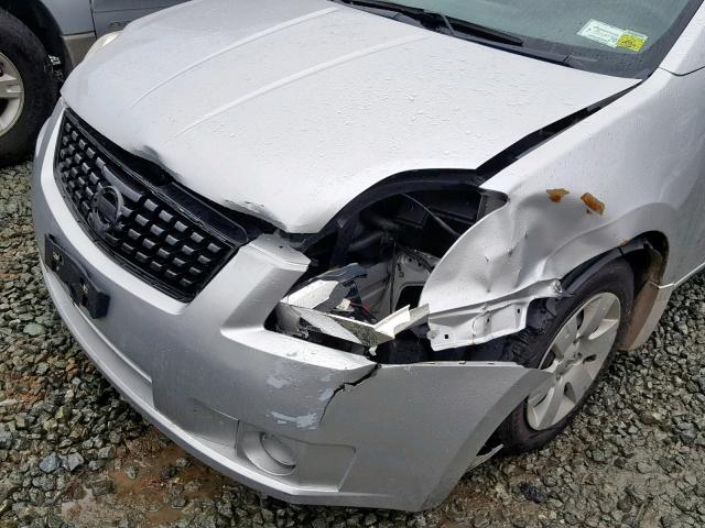 3N1AB61E49L646222 - 2009 NISSAN SENTRA 2.0 SILVER photo 9